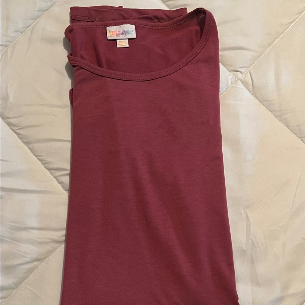 LuLaRoe Maroon T-Shirt